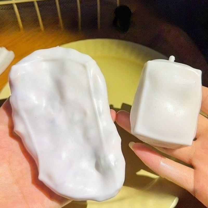 Sensory Fidget Toys - Balle anti-stress en forme de tofu,