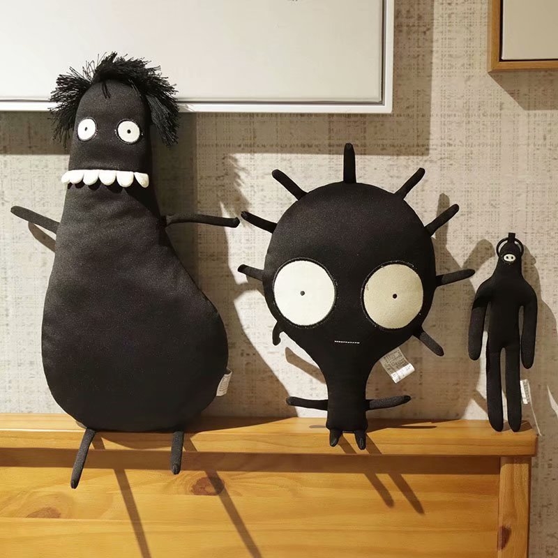Kids Quirky Toys - Poupée en peluche gothique foncé, jouet