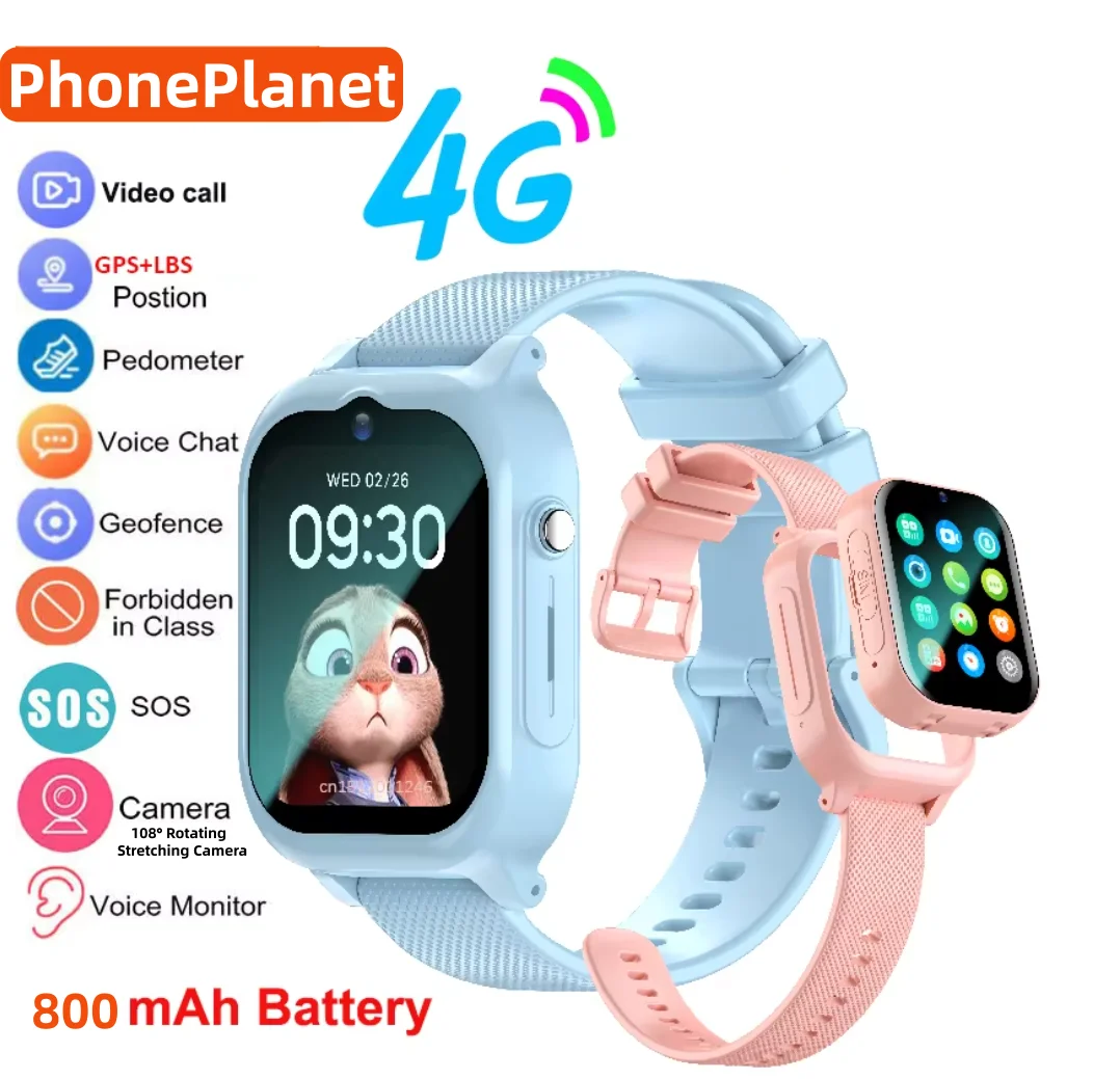 Kids Toys Youtube - Montre connectée pour enfants 4G avec