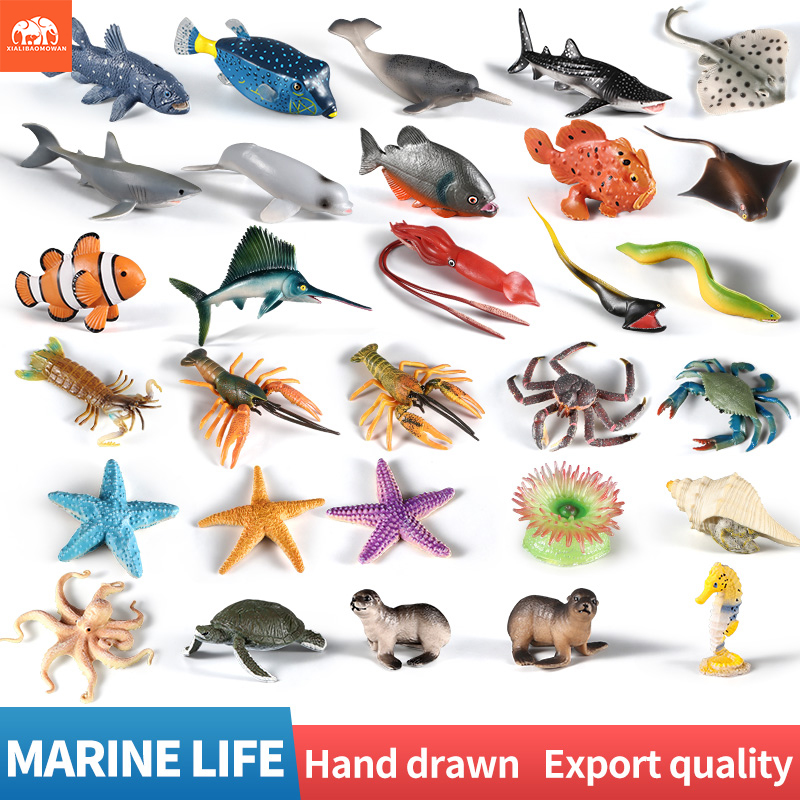 Kids Toys Packaging - Ensemble de figurines d'animaux marins -