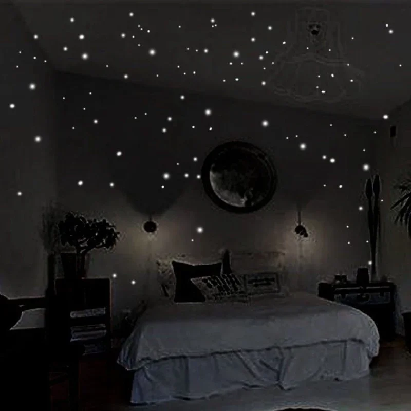 Glow In Dark Stars - Stickers muraux Shoous, 407 pièces, décoration