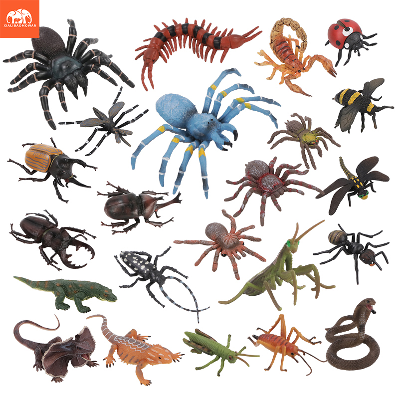 Kids Toys Packaging - Ensemble de figurines d'insectes et d'animaux