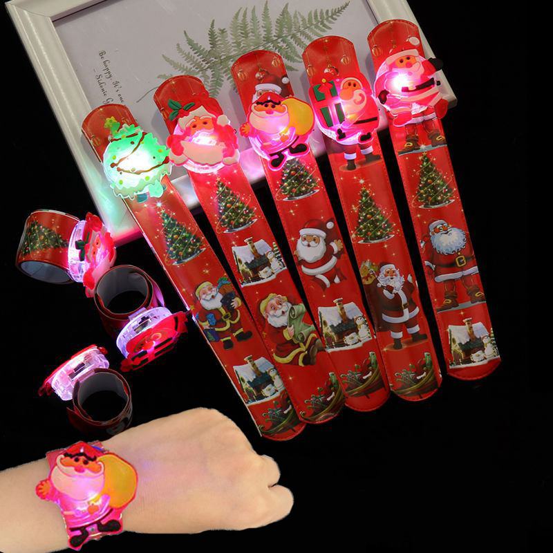 Kids Toys Xmas 2025 - Bracelet lumineux de Noël pour enfants,