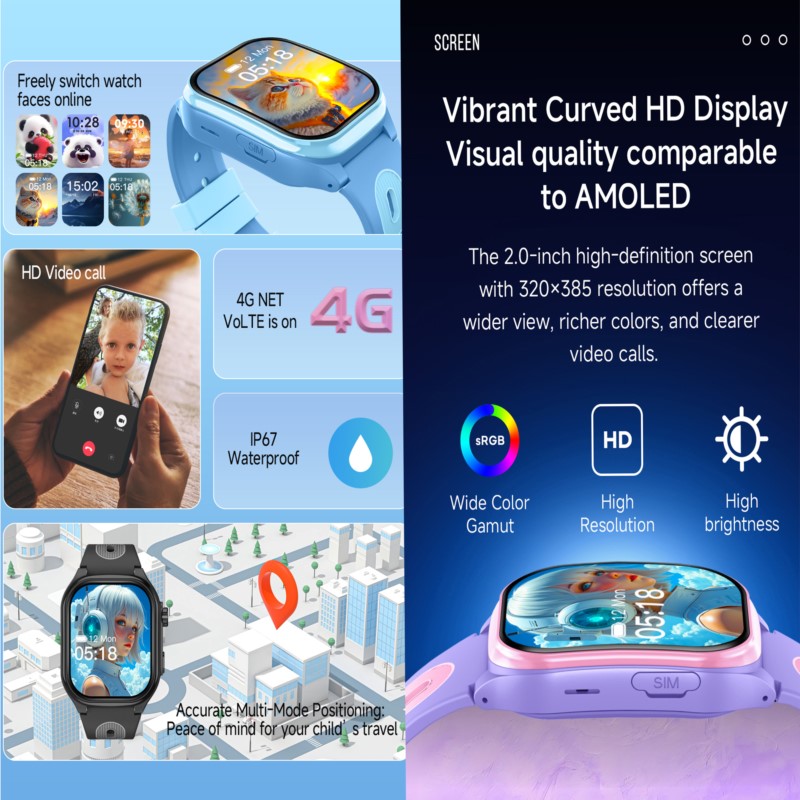 Montre connectée 4G pour enfan - Kids Toys Youtube avis et prix
