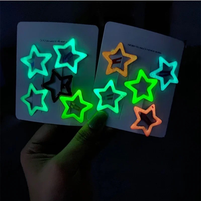 10 pinces à cheveux colorées e - Glow In Dark Stars avis et prix