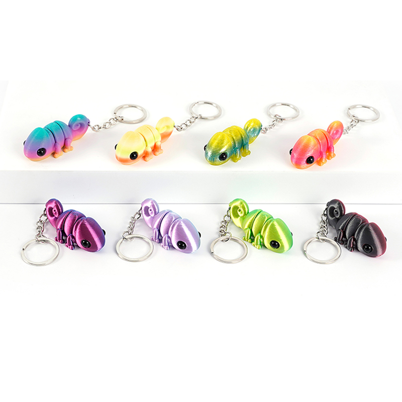 Porte-clés caméléon d'impressi - Kids Quirky Toys avis et prix