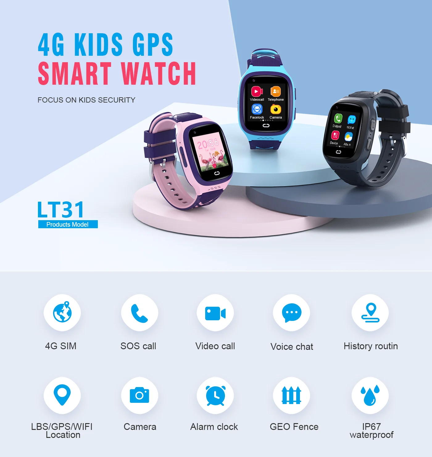 4G enfants Smartwatch SOS étan - Kids Toys Youtube avis et prix