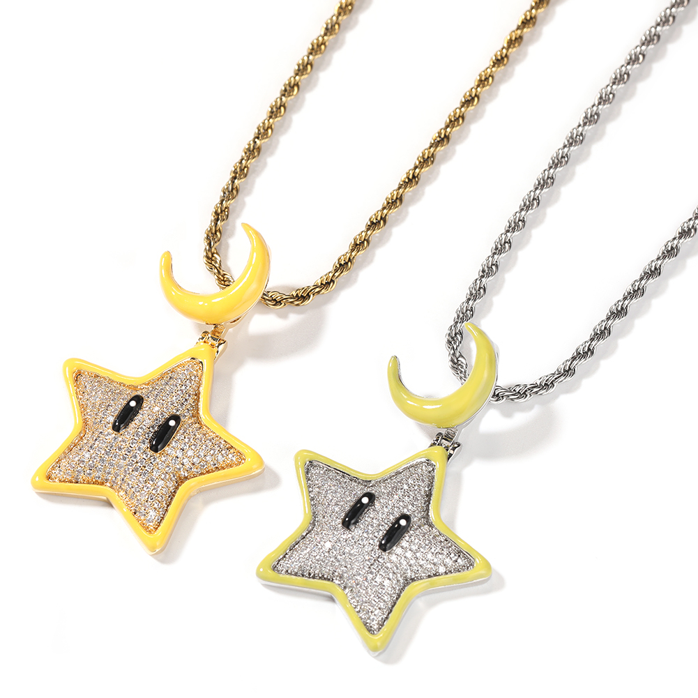 THE BLING KING-Collier pendent - Glow In Dark Stars avis et prix