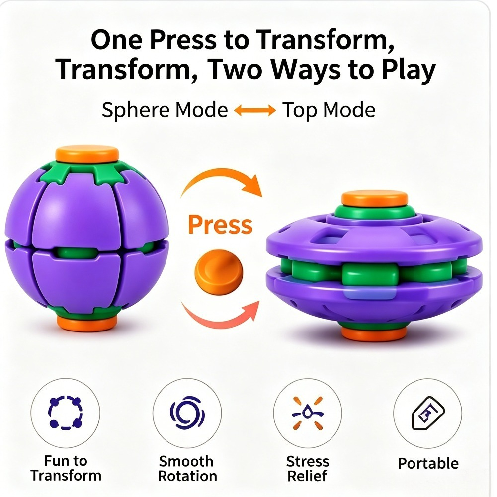 Balle Fidget Spinner Transform - Sensory Fidget Toys avis et prix