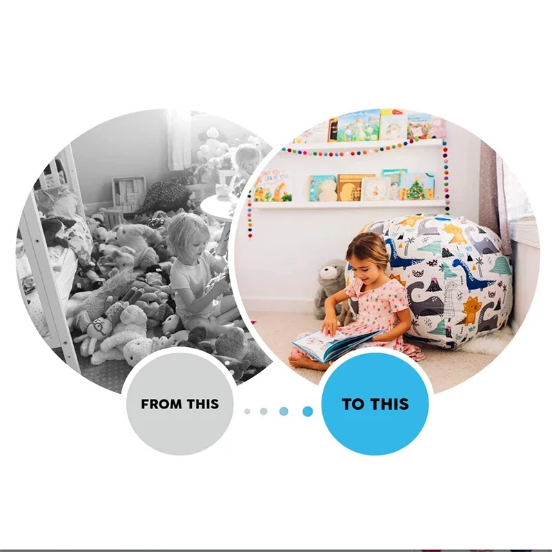Nouveau Pouf de Rangement pour - Kids Zip Toys avis et prix