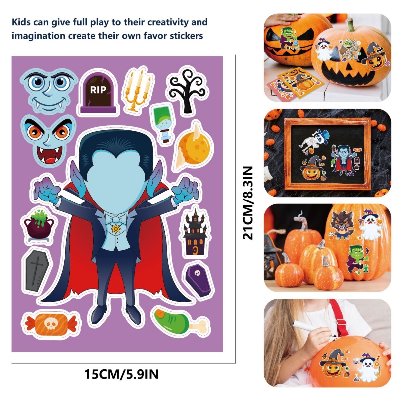 Autocollants de jeux de fête d - Kids Zombie Toys avis et prix