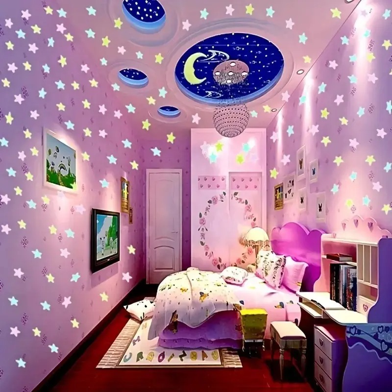 100 autocollants étoiles color - Glow In Dark Stars avis et prix